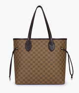 Brown neverfull tote bag