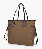 Brown neverfull tote bag