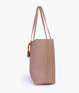 Brown luxe everyday tote for women