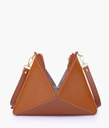 Brown color triangle flex bag
