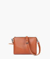 Sac fourre-tout floral marron deux pièces pour femme