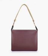 Sac torsadé trio de couleurs bordeaux et blanc cassé