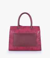 Sac à main vintage en crocodile rouge