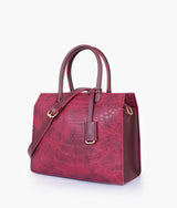 Sac à main vintage en crocodile rouge