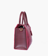 Sac à main vintage en crocodile rouge
