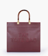 Sac cabas signature bordeaux