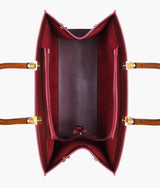 Sac cabas signature bordeaux
