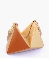 Caramel color triangle flex bag