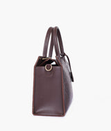 Sac à main vintage en crocodile couleur violet foncé