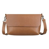 Sac bandoulière Camel en cuir de luxe