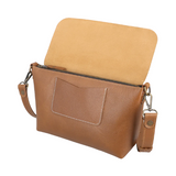 Sac bandoulière Camel en cuir de luxe
