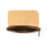 Sac bandoulière Camel en cuir de luxe