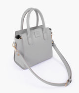 Mini sac à main gris avec anse