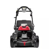 VIRLALA Honda HRN216VKA 21-inch gas self-propelled lawn mower with GCV170 engine and smart drive system, side view.