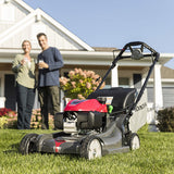 Honda HRX217K5VKA 21-inch gas lawn mower with 187cc engine and 4-in-1 Versamow system, featuring a durable cutting deck and ergonomic handle.