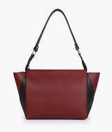 Sac à main torsadé trio couleur rouge et noir