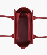 Mini sac à main rouge avec poignée supérieure