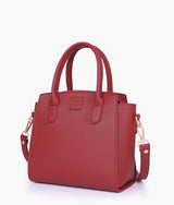 Mini sac à main rouge avec poignée supérieure
