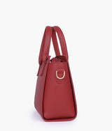 Mini sac à main rouge avec poignée supérieure