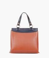 Mini sac pour femme à poignée supérieure et fermoir avant, couleur moutarde