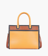 Sac à main vintage couleur moutarde