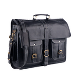 Executive Midnight Leather Bag