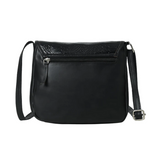Élégant sac bandoulière noir en simili cuir