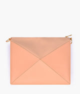 Sac souple triangulaire couleur pêche