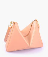 Sac souple triangulaire couleur pêche