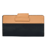 Bifold Black and Tan Leather Wallet