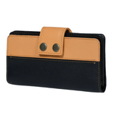 Bifold Black and Tan Leather Wallet