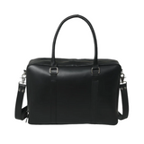 Fourre-tout de bureau élégant en cuir noir