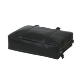 Fourre-tout de bureau élégant en cuir noir