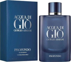Acqua Di Gio Profondo de Giorgio Armani Eau de Parfum Cologne 125 ml pour homme Neuf sous blister