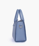 Sky blue color top-handle mini handbag