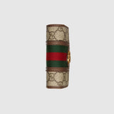 Mini sac Ophidia en cuir marron